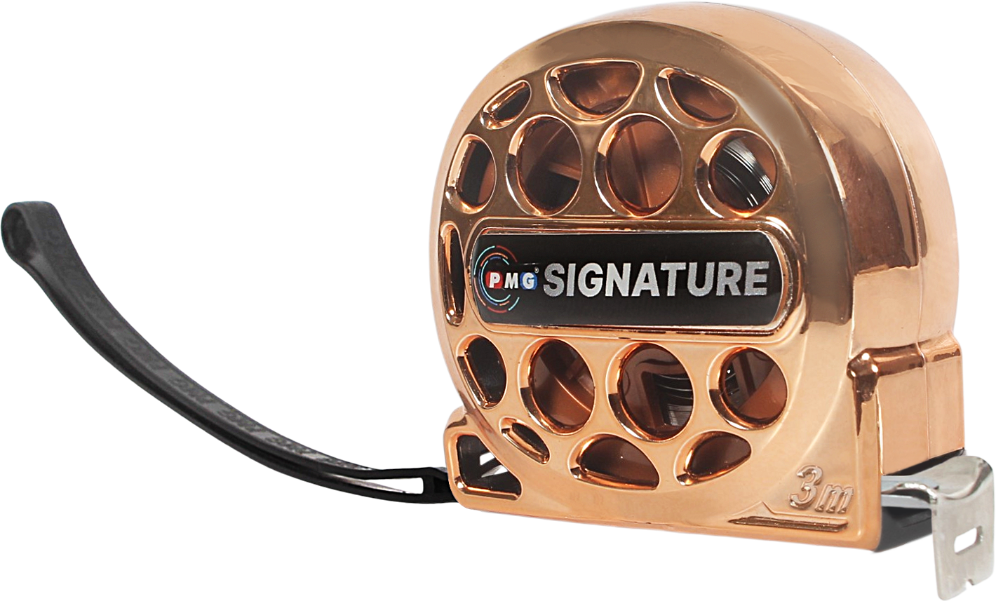 PMG measuring tape - closed front view